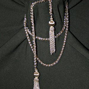 Vintage Motion East ~ SLINKY METAL CHAIN BELT ~60"